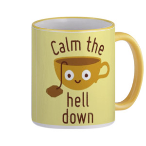 Mug calm sweet yellow