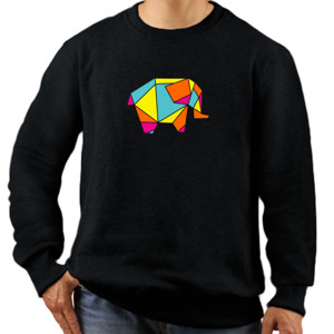 Jaket Sweater Geometric Elephant