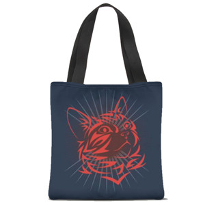 Tas Tote Fullprint KUCING TRIBAL