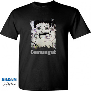 Kaos Kaos gambar kartun teriak tulisan cemungut