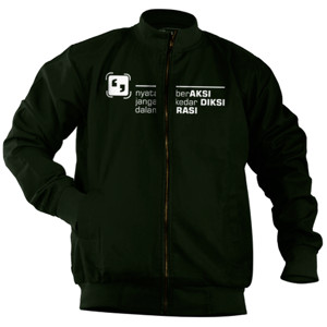 Jaket Bomber kaos katabaik