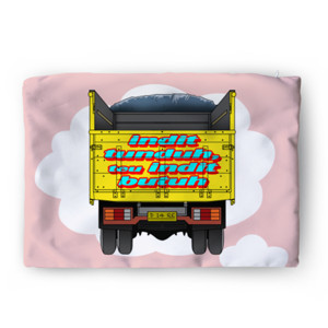 Sarung Bantal Tulisan truk
