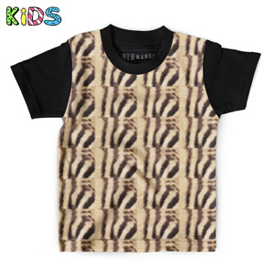 Kaos Anak Full-Print Tiger Skin