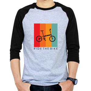 Kaos Raglan Gowes Ride The Bike