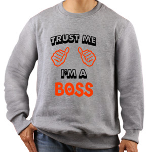 Jaket Sweater trust me i'm a BOSS 1