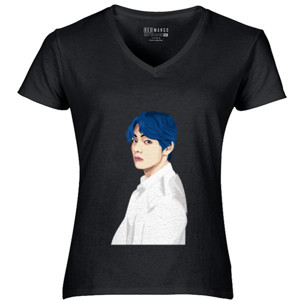 Kaos GRAPHIC VECTOR TAEHYUNG V BTS PORTRAIT