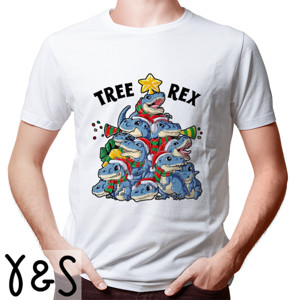 Kaos Christmas Dinosaur Tree Rex - 1