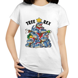 Kaos Christmas Dinosaur Tree Rex - 1