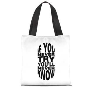 Tas Tote Fullprint tas typography #3