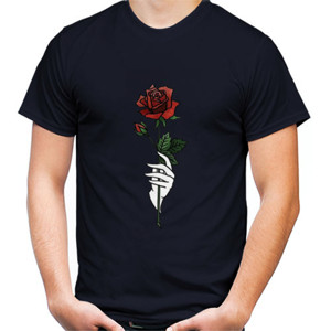 Kaos Hand on rose