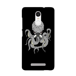 The Octopus Black (Hard case Doff solid) Casing HP