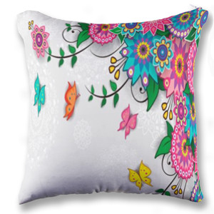 Bantal flower butterfly pattern