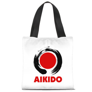 Tas Tote Fullprint Tas - Aikido Circle