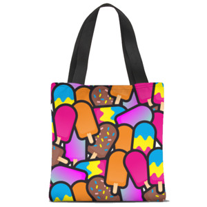 Tas Tote Fullprint Ice cream Totebag