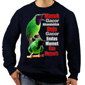 Jaket Sweater Burung Cucak Ijo