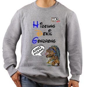 Jaket Sweater HdG MEME 002 : Hideung Dekil Gondrong