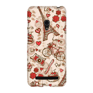 Pattern Love Paris 0122 Custom Case Casing HP