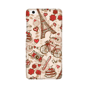Pattern Love Paris 0122 Custom Case Casing HP
