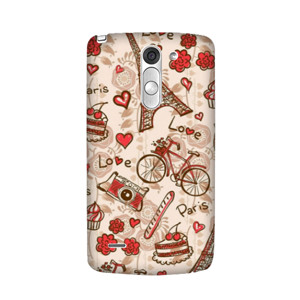 Pattern Love Paris 0122 Custom Case Casing HP