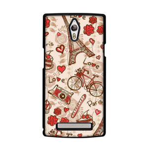 Pattern Love Paris 0122 Custom Case Casing HP