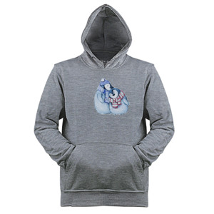 Jaket Hoodie Sepasang Pinguin