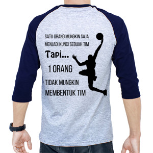 Kaos Raglan Kaos Motivasi Wirausaha Kerjasama Tim