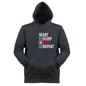 Jaket Hoodie Eat Sleep Boro