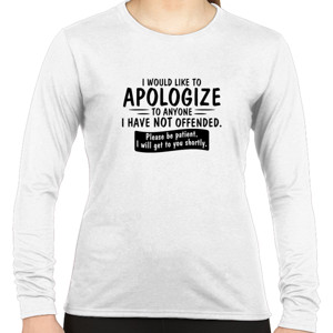 Kaos Apologize Offended Sarcastic - 1