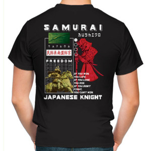 Kaos Samurai Streetwear Red Mango Premium