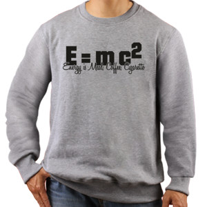 Jaket Sweater Emc² tipografi 1 - putih