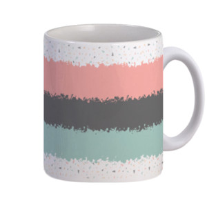 Mug Soft Green Black Pink Mug