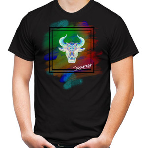 Kaos Kaos tshirt zodiak taurus hitam
