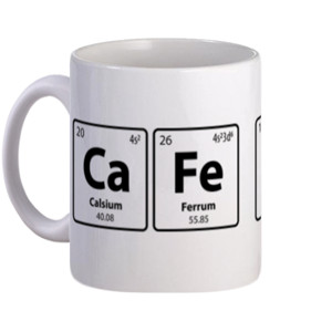Mug Chemistry Joke Mug CaFe KV Monochrome