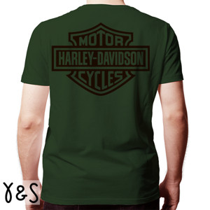 Kaos Motor Harley Davidson 2 Sisi warna Hitam
