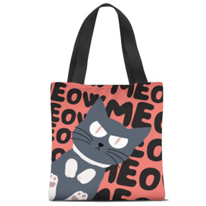 Tas Tote Fullprint The Cat Meow Meow