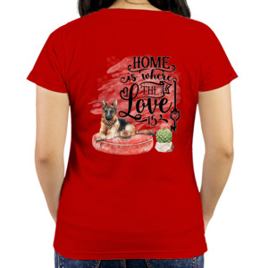 Kaos Home is the Love is-dog lovers (hanya belakang)