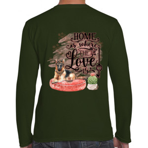 Kaos Home is the Love is-dog lovers (hanya belakang)