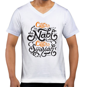 Kaos  Cinta Nabi Cinta Syariah