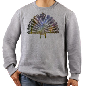 Jaket Sweater Burung Merak