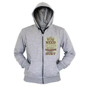 Hoodie Zipper Love Chocolate
