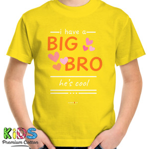 Kaos baju adik perempuan - kakak laki2 (white)