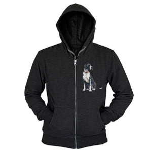 Hoodie Zipper Kaos Gambar Anjing 343