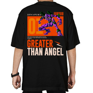 Kaos Oversize Greater Than Angel Evangelion
