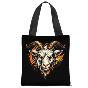 Tas Tote Fullprint Dark Goat
