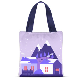 Tas Tote Fullprint SALJU TURUN DI SEBUAH DESA