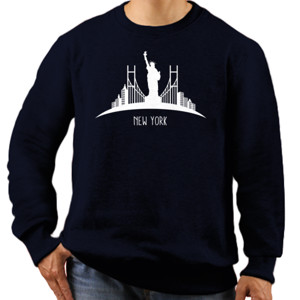 Jaket Sweater New York Silhouette 2