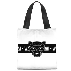 Tas Tote Fullprint Black Panther Tottebag