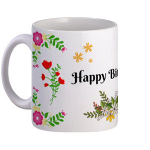 Mug Hadiah / Kado Ulang Tahun Flowers - Customic47