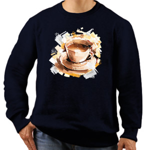 Jaket Sweater Coffee Splash Art