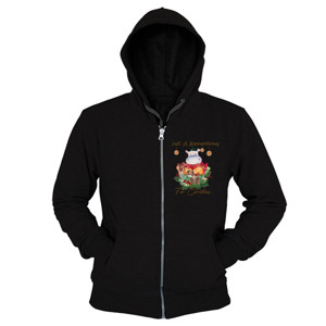 Hoodie Zipper I Want A Hippopotamus for Christmas-Kuda Nil Lucu